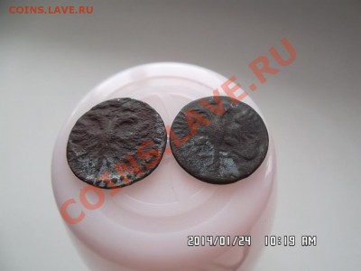 две полушки ВРП 1720 и 1721 годов - SAM_2285.JPG