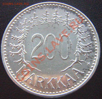 Финляндия_200 марок 1957; серебро; до 25.01_22.06мск - 7374