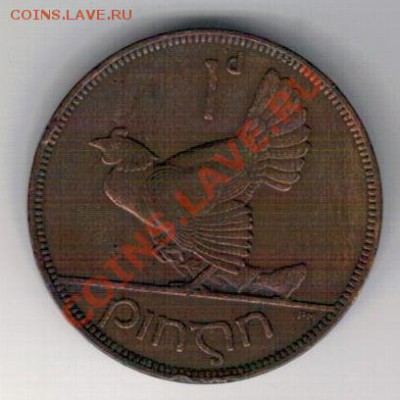 ИРЛАНДИЯ ПЕННИ 1937 КУРИЦА ДО 30.01.14 В 22.00МСК (7860) - 4-ирл1п37а