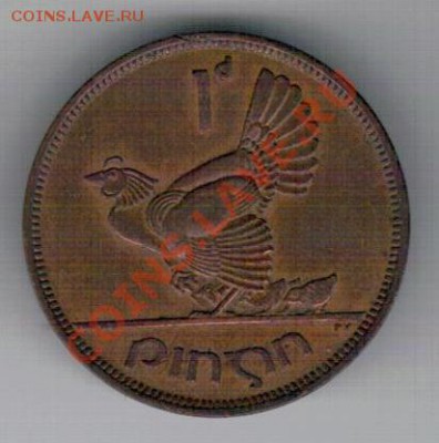 ИРЛАНДИЯ ПЕННИ 1943 КУРИЦА ДО 30.01.14 В 22.00МСК (7860) - 4-ирл1п43а