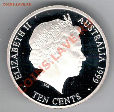 Ag АВСТРАЛИЯ 10 ЦЕНТОВ 1999 ПЕННИ-1930 30.01 В 22.00 (7826) - 5-ав10ц1