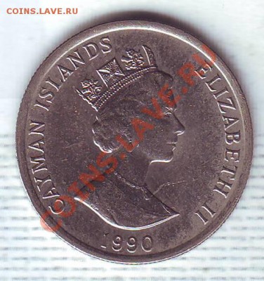 Кайманы.10 Центов.1990 Черепаха. до 01.02 - 19900012.JPG