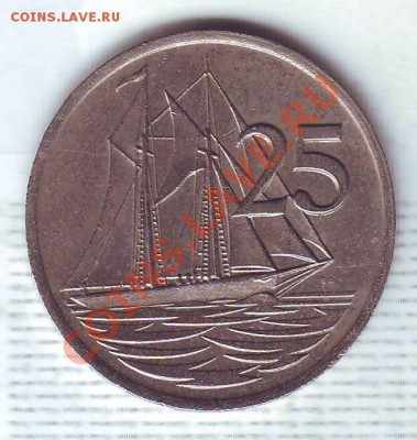 Кайманы.25 Центов.1987.Парусник. до 01.02 - 19870025.JPG