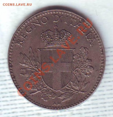Италия.20 Чентезими.1919. до 01.02 - 19190004.JPG