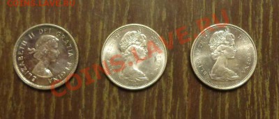 КАНАДА - КВОТЕРЫ 3 разных типа ОТЛИЧНЫЕ! до 2.02, 22.00 - Канада квотеры 3 шт 2