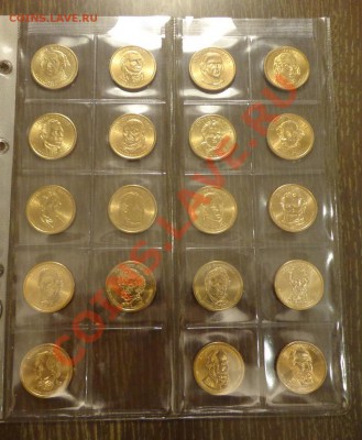 США - 19 разных ПРЕЗИДЕНТСКИХ ДОЛЛАРОВ АЦ! до 2.02, 22.00 - США президенты 19 шт.