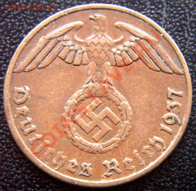 Германия (3-й Рейх)_1 рейхспфенниг 1937(А); до 27.01_22.04мс - 7381