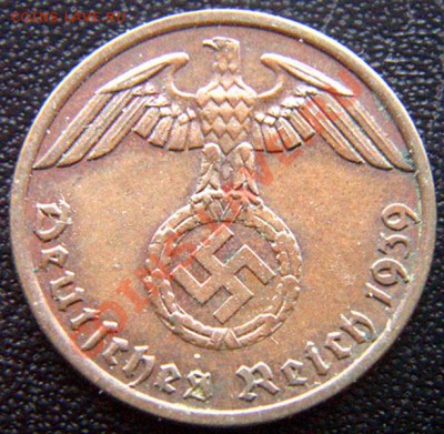 Германия (3-й Рейх)_1 рейхспфенниг 1939(А); до 27.01_22.06мс - 7379