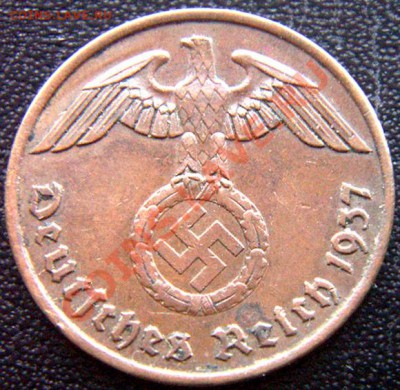 Германия (3-й Рейх)_2 рейхспфеннига 1937(А); до 27.01_22.08м - 7377