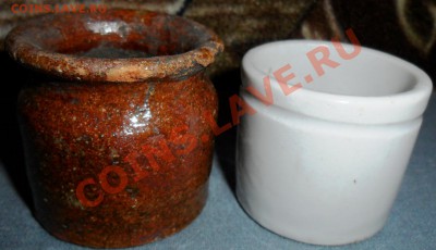 Солонки"два поколения".Глина,фарфор.2 шт. - SAM_9338.JPG