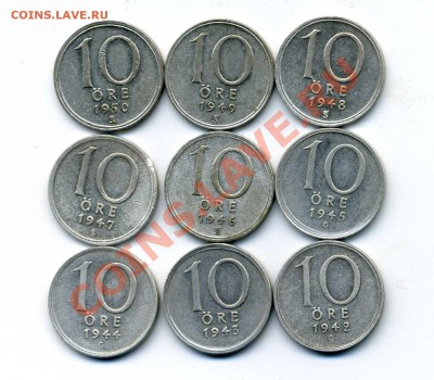 Финляндия 1865-2006. Погодовка,юбилейка,евро. + Швеция Ag - 10 эре 1942-50.1