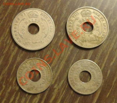 БРИТАНСКАЯ ЗАП. АФРИКА 4 шт разные ДЕШЕВО до 2.02, 22.00 - зап.африка набор 4 штуки - 1