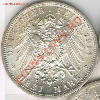 Монеты Германии Империя,Веймар,Рейх ... - Пруссия 1914 2