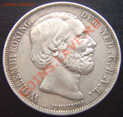 Нидерланды_2,5 гульдена 1871. Серебро; до 29.01_22.04мск - 6999