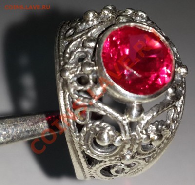 серебряное кольцо 875 пробы с камнем на опознание и оценку - 20140128_215522