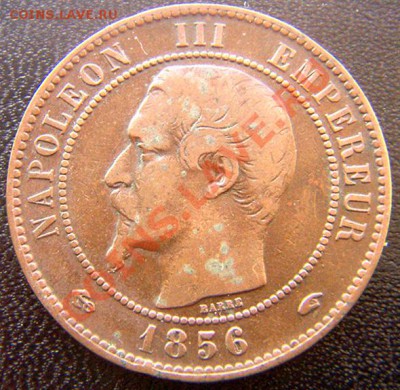 Франция_10 сантимов 1856(А); до 29.01_22.08мск - 7351