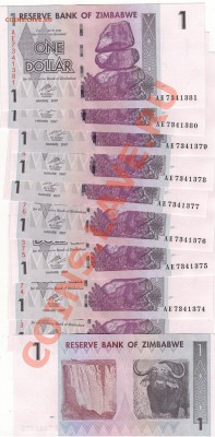 Зимбабве доллар 2007 (10шт) до 03.02.14 в 22.00мск (7810) - Изображение 014