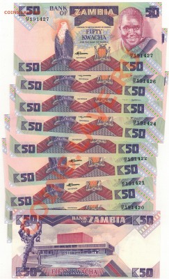 Замбия 50 квача 1986-88 (10шт) до 03.02.14 в 22.00мск (7927) - Изображение 018
