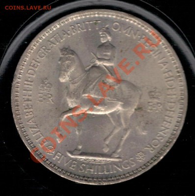 Великобритания крона 1953 до 03.02.14 в 22.00мск (7861) - 4-вел-кр53а