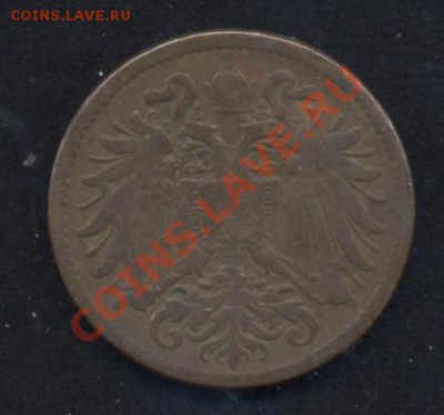 Австрия 2 геллера 1905 г.До 31.01.14 г. 22-00 МСК . - Австрия 2 г 05 1