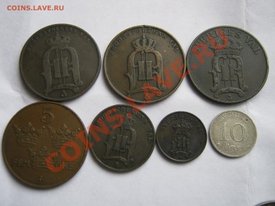 ШВЕЦИЯ 7 монет 1881-1923 гг. Предпродажная оценка. - Изображение 11511