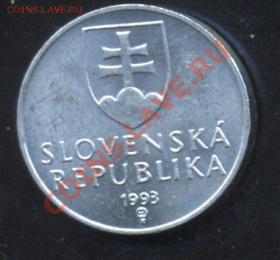 Словакия 10 хеллеров 1993 г.До 31.01.14 г. 22-00 МСК . - Словакия 10 х 93