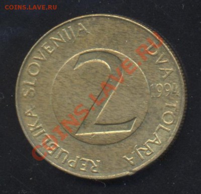 Словения 2 толлара 1994 г.До 31.01.14 г. 22-00 МСК . - Словения2 т 94
