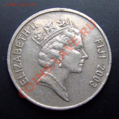 ФИДЖИ 20 центов (2003) Тихоокеанские игры до 31.01 (22.00) - Фиджи 20 центов (2003) «Южно-Тихоокеанские игры» А