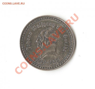 Жетон Германия Гёте D=26mm - гёте 001