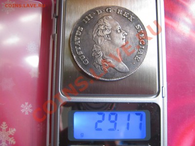 ШВЕЦИЯ. РИКСДАЛЕР 1782 г. ГУСТАВ III - Изображение 11451