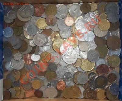 1 кг иностранных монет без повторов в 22.00 4.02 - 55