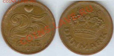 Дания-25 эре 1994 до 21.00 мск 06.02.2014 - Дания 25 эре 1994