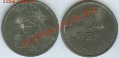 Дания-5 эре 1960 до 21.00 мск 06.02.2014 - Дания 5 эре 1960 