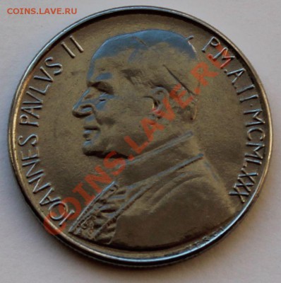 Ватикан 100 лир 1980 год. UNC. - 3