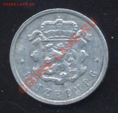 Люксембург 25 сантимов 1960 г.До 3.02.14 г. 22-00 МСК . - Люксембург 25 с 601