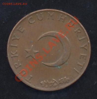 Турция 10 куруш 1968 г.До 3.02.14 г. 22-00 МСК . - Турция 10 к 68 1