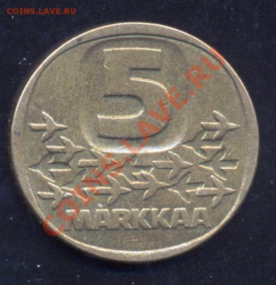 Финляндия 5 марок 1986 г.До 3.02.14 г. 22-00 МСК . - Финляндия 5 м 86 1