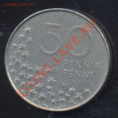 Финляндия 50 пенни 1991 г.До 3.02.14 г. 22-00 МСК . - Финляндия 50 п 91 1