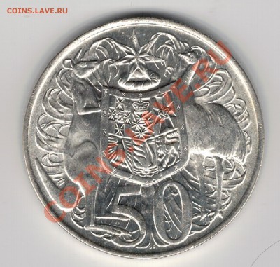 Ag АВСТРАЛИЯ 50 ЦЕНТОВ 1966 ДО 06.02 В 22.00МСК (8004) - 5-ав1