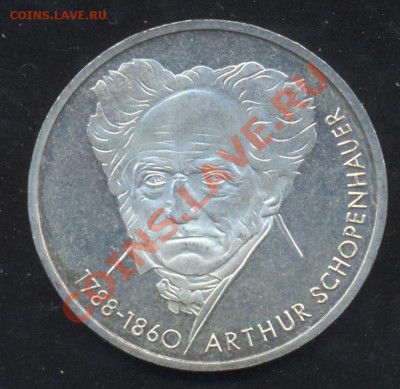 ФРГ 10 марок 1988 г. D   До 05.02.14 г. 22-00 МСК . - ФРГ 10 м 88 D 1