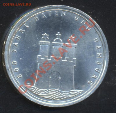 ФРГ 10 марок 1989 г. J   До 05.02.14 г. 22-00 МСК . - ФРГ 10 м 89 J 1