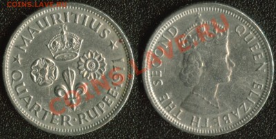 4 рупии 1971 до 22:00мск 06.02.14 - Маврикий 1-4 рупии 1971