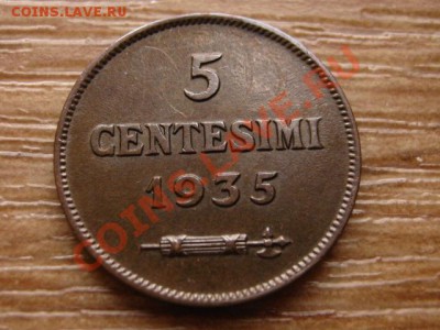 .Сан Марино 5 чентезимо 1935 до 04.02.14 в 21.00 М - IMG_1420