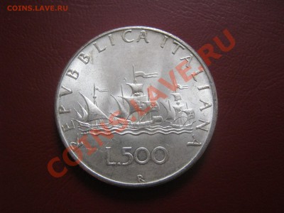ЛЮКС 500 лир 1967  Корабли Колумба ___  до 4.02 в 22.00 - 1 170