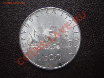 ЛЮКС Италия 500 лир 1966 Корабли Колумба ___ до 4.02 в 22.00 - 1 159