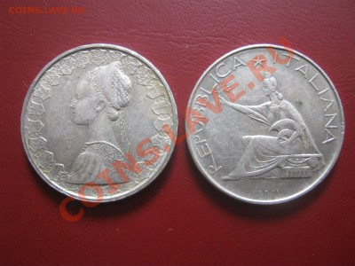 Италия 500 лир 1961 + 500 лир 1965 ___ до 4.02 в 22.00 - 1 180