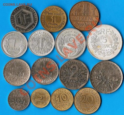 Франция. Сборный лот из 15 монет. До 06.02.2014г. - Изображение 219