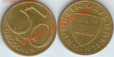 Монета Австрия 50 грош 1989 г. до 22.00 мск 08.02.2014 - Австрия-50 грош 1989