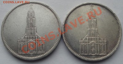 лот 2х5 рейхсмарок Кирха 1934, 35 до 05.02 - 5 м Кирха 1