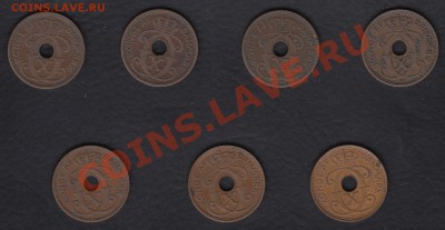 Дания 2 эре 7 монет 1927-1939 гг. до 5.02.2014 22-00 - Дания 2